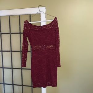 Material Girl red lace dress